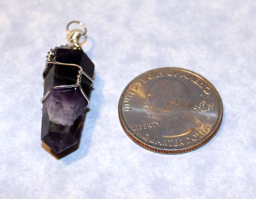 Amethyst Point Wire Wrapped Pendant