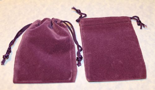 3x4 Purple Velour  Drawstring