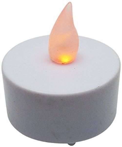 Battery tea light with flame