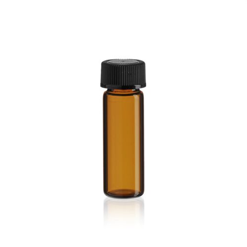 1 dram amber vial with lid