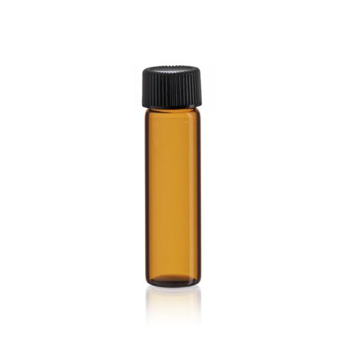 2 dram amber vial with lid