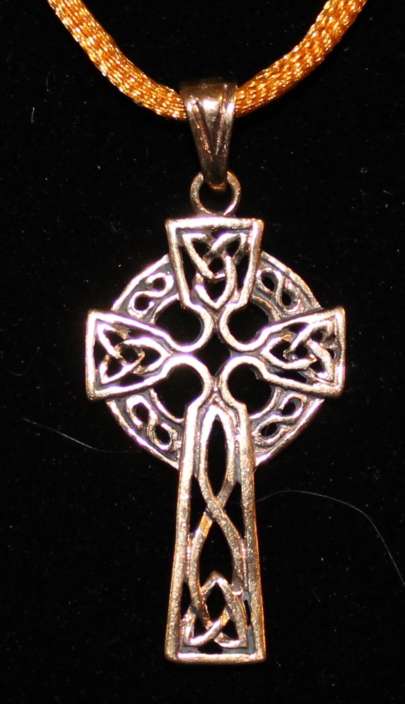 Celtic Cross with Triquetra (Bronze)