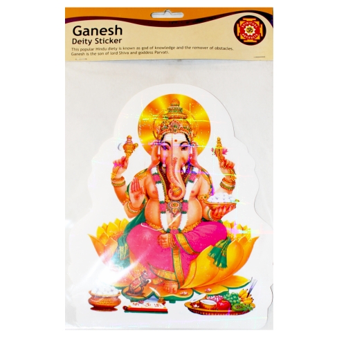 Deity Ganesha Sticker Acrylic Large