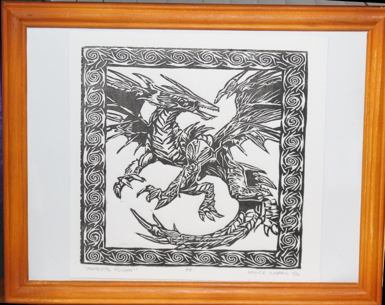 Dragon Print By Lance Norris