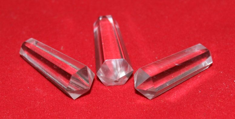 Quartz Clear 12 Sided Double Terminated approx 1.5 inches long
