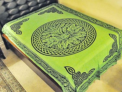 Greenman 2 Celtic Knotwork Tapestry 72x108 in