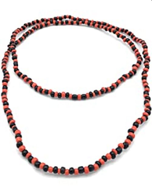 Orisha Elegua Necklace Black/Red  30 in Blessed By Ifa Priestess