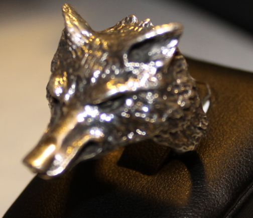 Wolf Head Large (Sterling)