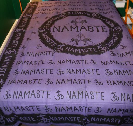 Namaste Purple Tapestry 72x108 in