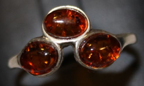 Amber Golden 2014 Three Oval (Sterling)