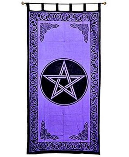 Curtain Purple Pentacle 44inx88in