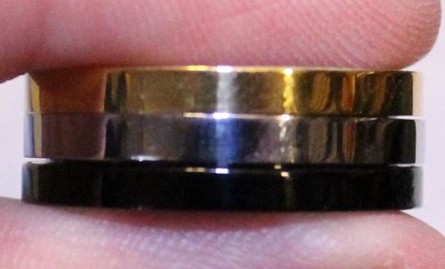 Spinner Ring 3 Tone Stainless Steel