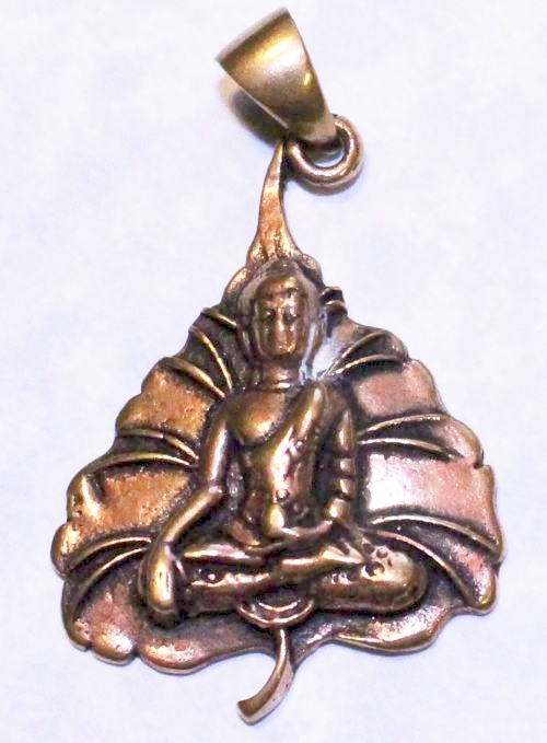 Buddha Lotus Pendant (Bronze)