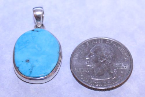 Turquoise Blue Oval 2014 (Sterling)