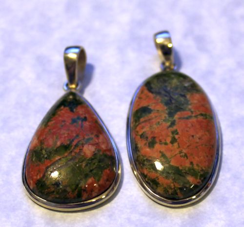 Unakite Cabochon Group 1 (Sterling)