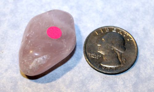 Quartz Rose Tumbled - 3 Large (Pink Dot)