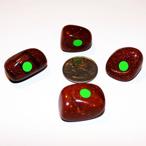 Goldstone Red Tumbled - 2 Medium (Green or No Dot)