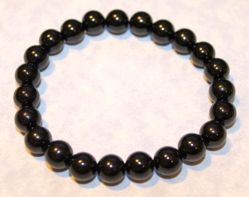 Onyx Black 8mm Bead Bracelet