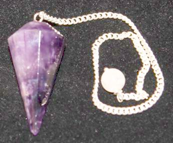 Amethyst 6 Sided Faceted Pendulum