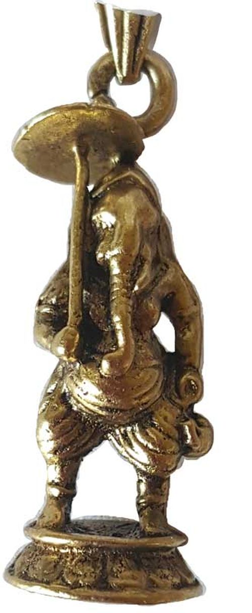 Ganesha Vaaman Pendant Brass Plated from India