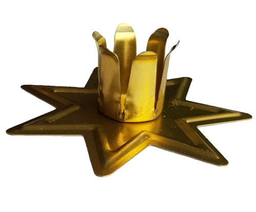 Chime Holder Gold Tone 7 Ray Star