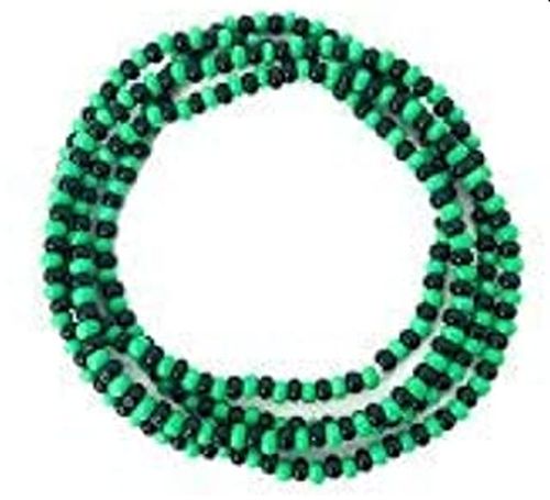 Orisha Ogun Necklace Black/Green 30 in Blessed By Ifa Priestess