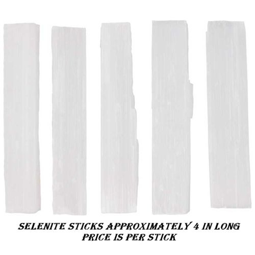 Selenite Stick White 4 in long approx
