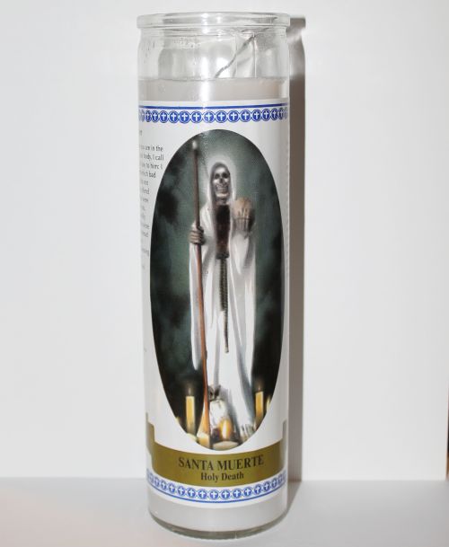 St. Muerte - Holy Death Labeled (White)