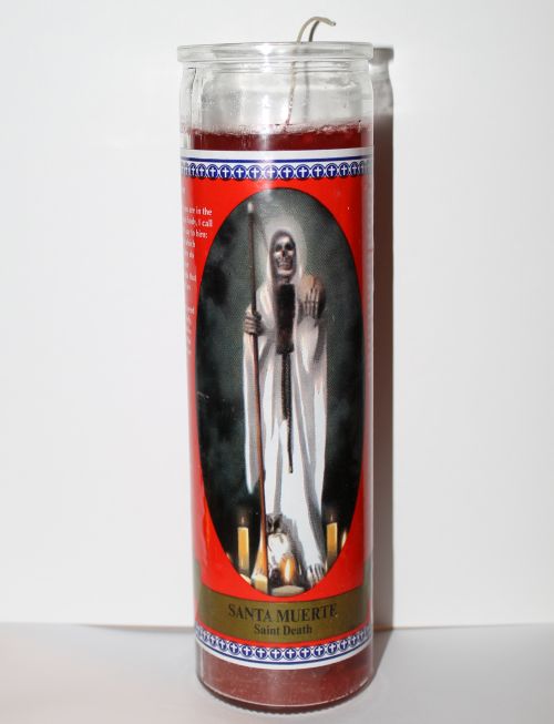 St. Muerte - Holy Death Labeled (Red)