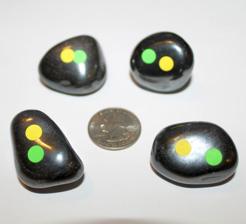 Hematite Tumbled - 6 3XLarge (Yellow/Green)
