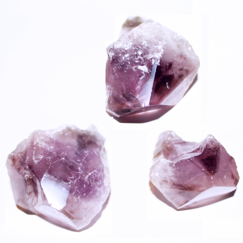 Amethyst w/ Smoky Quartz Points per gram