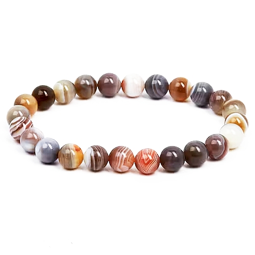 Agate Persian 8mm Bead Stretch Bracelet