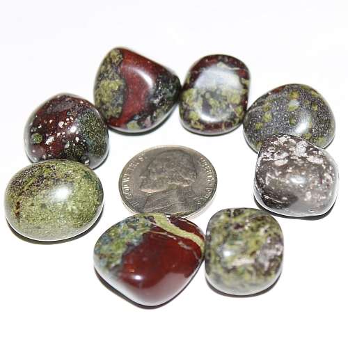 Jasper Dragon Blood  Tumbled - 1 Small