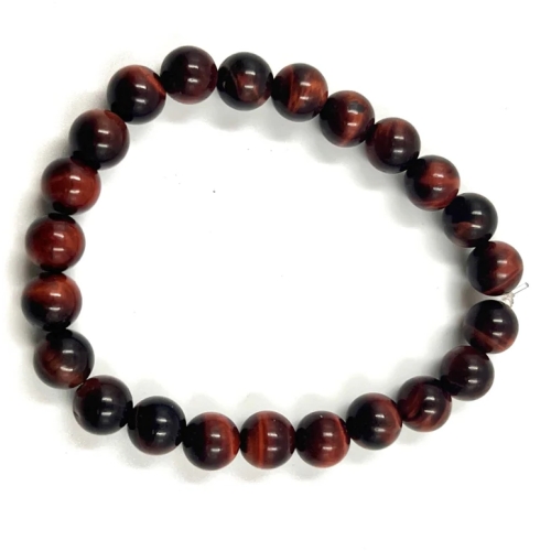 Tiger Eye Red 8mm Stretch Bracelet