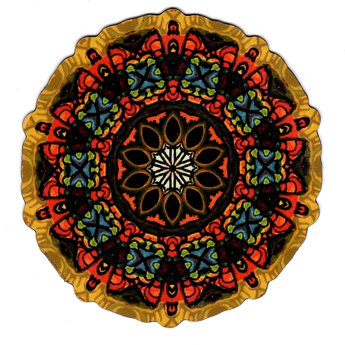 Mandala Gold Red Magnetic