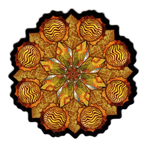 Mandala Gold Orange Magnetic