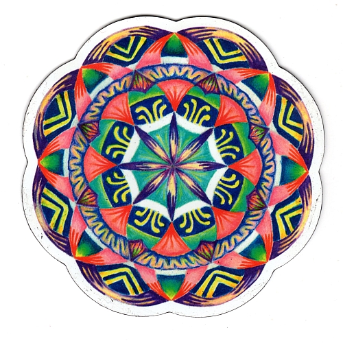 Mandala Pink Green Magnetic