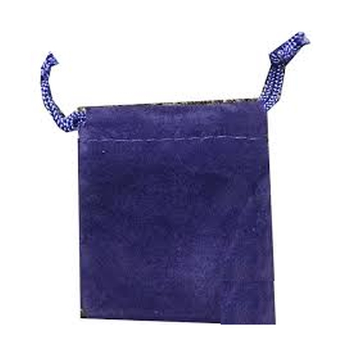 2x2.5 Purple Velvour Drawstring Bag