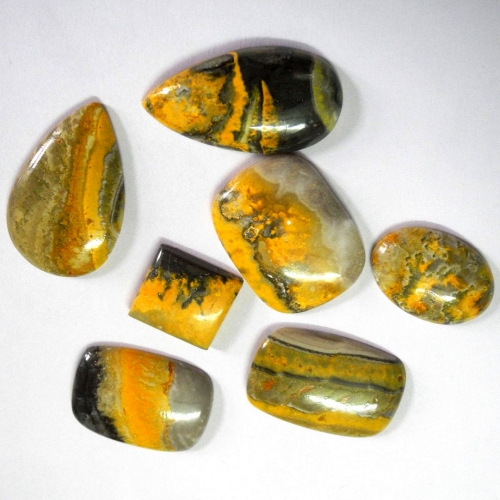 Jasper Bumblebee Cabochon