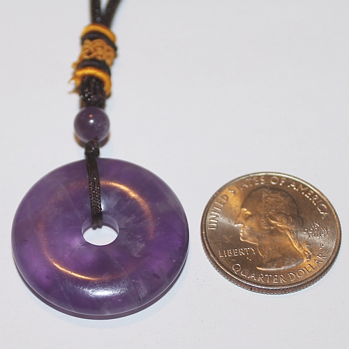Amethyst Donut Necklace