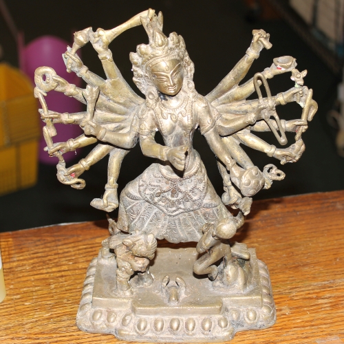 Durga/Kali Statue 10 inch Brass