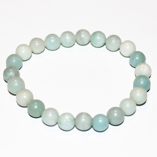 Calcite Caribbean Blue 8mm Bead Stretch Bracelet
