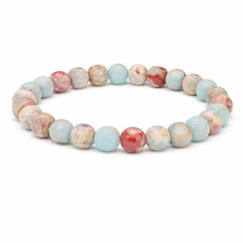 Aglamatolite 8mm Bead Stretch Bracelet